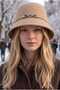 Women's Winter Angora Bucket Beanie Hat