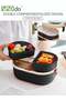 Double Layer Lunch Box Detachable Large Capacity Microwaveable Lunch Box With Cutlery And Lunch Bag - 2