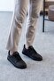 Kb-N2 Kuback Black Leather Black Sole Casual Men's Shoes - 4