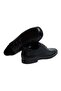Black Color Lace-Up Genuine Leather Men's Shoes - 2