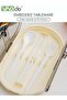 Double Layer Lunch Box Detachable Large Capacity Microwaveable Lunch Box With Cutlery And Lunch Bag - 5