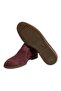Burgundy Color Laceless Genuine Suede Leather Men's Boots - 3