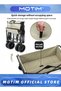 Utility Wagon Camping Transport Wagon Large Capacity Trolleys Portable Picnic Trolleys Adjustable Handles for Garden Sand Grocery Shopping Camping Fishing Off - 5
