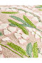 Yellow Botanical Embroidery Cushion - 4