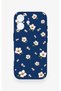 iPhone 17 Compatible Daisy Pearl Pattern Silicone Case - 2