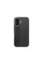 iPhone 16 Plus Case Carbon Look Magsafe Camera Raised Patterned Silicone Cover