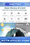 Camping Tent 3-4 Person Pop Up Tents Removable Instant Tent 2 Door Breathable Waterproof UV Protection for Family Outdoor Sports Travel Picnic with Carrying Bag - 3