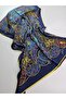 Luxury Voile Silk Shawl Foulard Palace Pattern 70 X 180 cm - 2