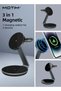 3-in-1 Wireless Charger Stand with MagSafe, Removable Made for Apple Watch Certified Charger, MagSafe Fast Charging Station, Magnetic Charger Dock, iPhone 15/14/13/12 Series, Apple Watch, Apple - 2