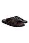 Brown Genuine Leather Men's Slippers