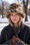 Women's Winter Leopard Patterned Plush Beanie Hat - 2