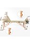 3 Section Portable Massage Table, Height Adjustable Professional 185 x71 cm Massage Bed Portable Face Spa Bed 3-Piece with Free Wheeled Carry Case, Weight 17.8kg(Table only) - 3