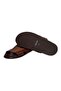 Brown Genuine Leather Men's Slippers - 3