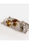 Silver Rectangle Metal Tray - 2