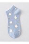 8-Piece Chick-Daisy Patterned Booties Socks Set - 4