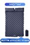 Double Sleeping Pad TPU Foot Inflatable Pad with Pillow Portable Blow Up Bed for Camping & Travel