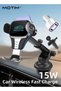 3 In 1 Wireless 15W Fast Charging Car Charger Mount, Phone Holder for Air Vent Dashboard Windshield and Super Fast Car Charger with 3-Port USB Car Power Adapter