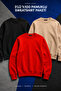 3 Pieces Men's Cotton Casual Basic Winter Sweatshirt