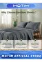 5 Star Luxury Hotel Quality 4 Piece Queen-Size Sheet Set Bedsheet Set & Pillowcases (Grey) - 3