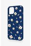 iPhone 14 Compatible Daisy Pearl Pattern Silicone Case - 4