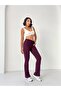 Women's Winter Fleece-Lined High-Waist Shaping Flared Leggings - 8