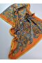 Luxury Voile Silk Shawl Foulard Palace Pattern 70 X 180 cm