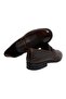 Brown Laceless Genuine Leather Men's Shoes - 2