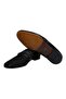Black Color Laceless Genuine Leather Men's Shoes - 3