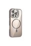 iPhone 16 Pro Case with Camera Stand, Magsafe Compatible, Transparent Back, Silicone Cover - 3