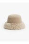 Women's Winter Plush Fur Luxury Bucket Beanie Hat - 2