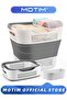Multifunctional Foldable Plastic Sundries Storage Basket, Suitable for Dormitory, Household and Bathroom, with Handle Design, Make The Bathroom and Bedroom More Tidy