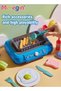 20 Pcs Kids Play Kitchen Kit for Kids, Play Food Set with Induction Stove and Rich Kitchen Accessories, Color-changing Frying Oven, Emulational Induction Cooktop, 4 AA Batteries Required(Not I - 4