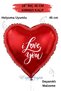 18 Inch 45 cm Foil Balloon |   I Love You Printed |   Valentine's Day Love Balloon Anniversary Marriage Proposal