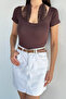 Women's Neck Tie Lace Blouse - 2