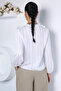 V-Neck Ruffle Blouse - 4