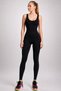 Back and Waist Cut-Out, Wide-Strap, Body-Hugging, Supportive Sports and Yoga Long Leggings Jumpsuit - 2