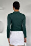 Women's Mock Neck Basic Blouse - 4