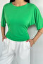 Gülseli Waist-Tied Short Sleeve Blouse - 3