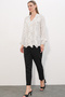 Women's Ruffle Detailed Long Sleeve Shirt 1563 - A.White - 2