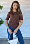 Self-Patterned Stoned Women's Blouse - 2