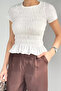 Women's Crew Neck Gipeli Lycra Blouse - 3