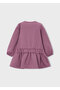 Heart Patterned Girl's Sweatshirt Dress 4911 - 5