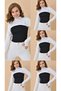 5-Fingered Hijab Neck Collar |   Yakali Long Sleeve Sleeved Body Blouse Bolero Casual Design