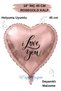 18 Inch 45 cm Foil Balloon |   I Love You Printed |   Valentine's Day Love Balloon Anniversary Marriage Proposal