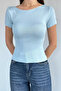 Women's Boat Neck Lycra Blouse - 3