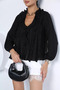 V-Neck Ruffle Blouse - 3