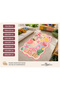 Aura Pink Summer Collage Patterned Modern Woven Base Decorative Carpet Aura4045 - 3