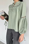 Women's Sleeveless Lace-Up Blouse - 2