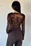 Women's Padded Shoulder Crop Top Blouse with Front Buckle - 4