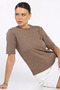 Self-Patterned Stoned Women's Blouse